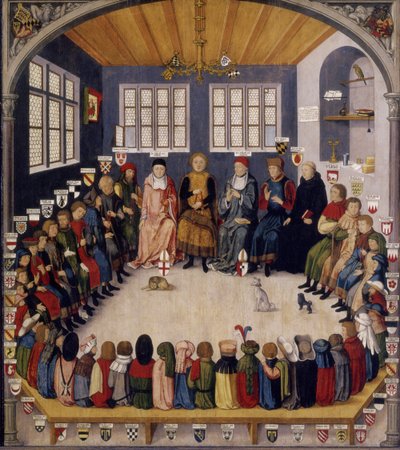 Riunione del consiglio del conte Eberhard il Mite (1392-1417) da Unknown